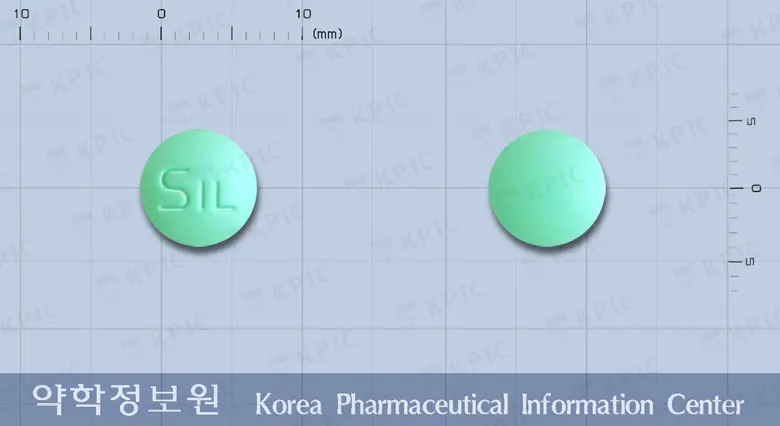쿨판정 앞뒤 사진 (초록색 원형, 각인 SIL)
