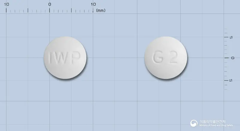 하야미정 앞뒤 사진 (흰색 원형, 각인 IWP / G2)