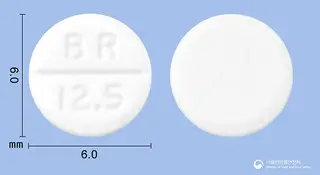 카프릴정12.5밀리그람(캅토프릴)수출명;Captolongtablet12.5mg(captopril) 사진