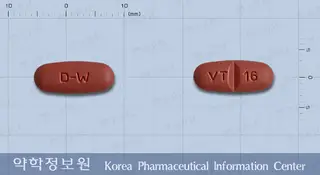 브이자탄플러스정160/12.5mg 사진